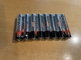 8 Stk. Alkali Batterien Energizer Max LR03 AAA