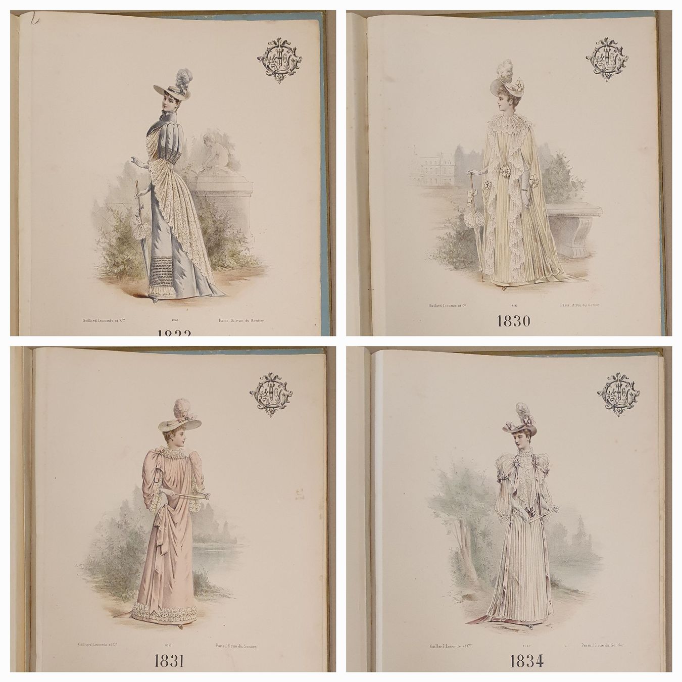 Bücher: antike Modemappe - Gaillard Lecomte Paris  um 1890 – Gebraucht aus Kreuzlingen von Rschweiz1 8
