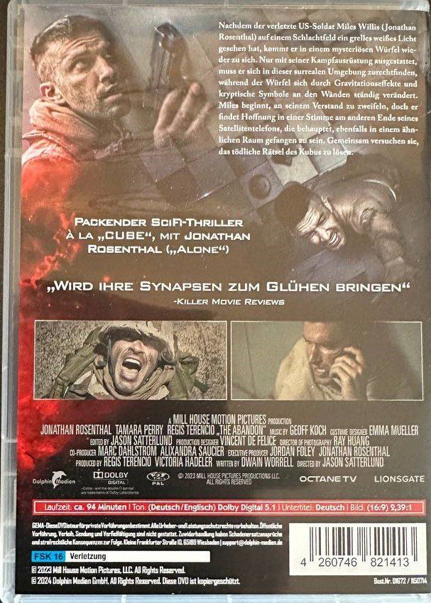 Tutti i DVDs: Cube Zero, Cube 1 + 2, The Abandon – Usato da Beringen venduto da Mantafisch1 5
