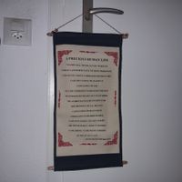 Asiatische Wandrolle, Meditationsrolle, neuwertig!