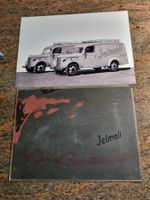 Original Jelmoli Foto-Platte mit Foto Lieferwagen Rarität!