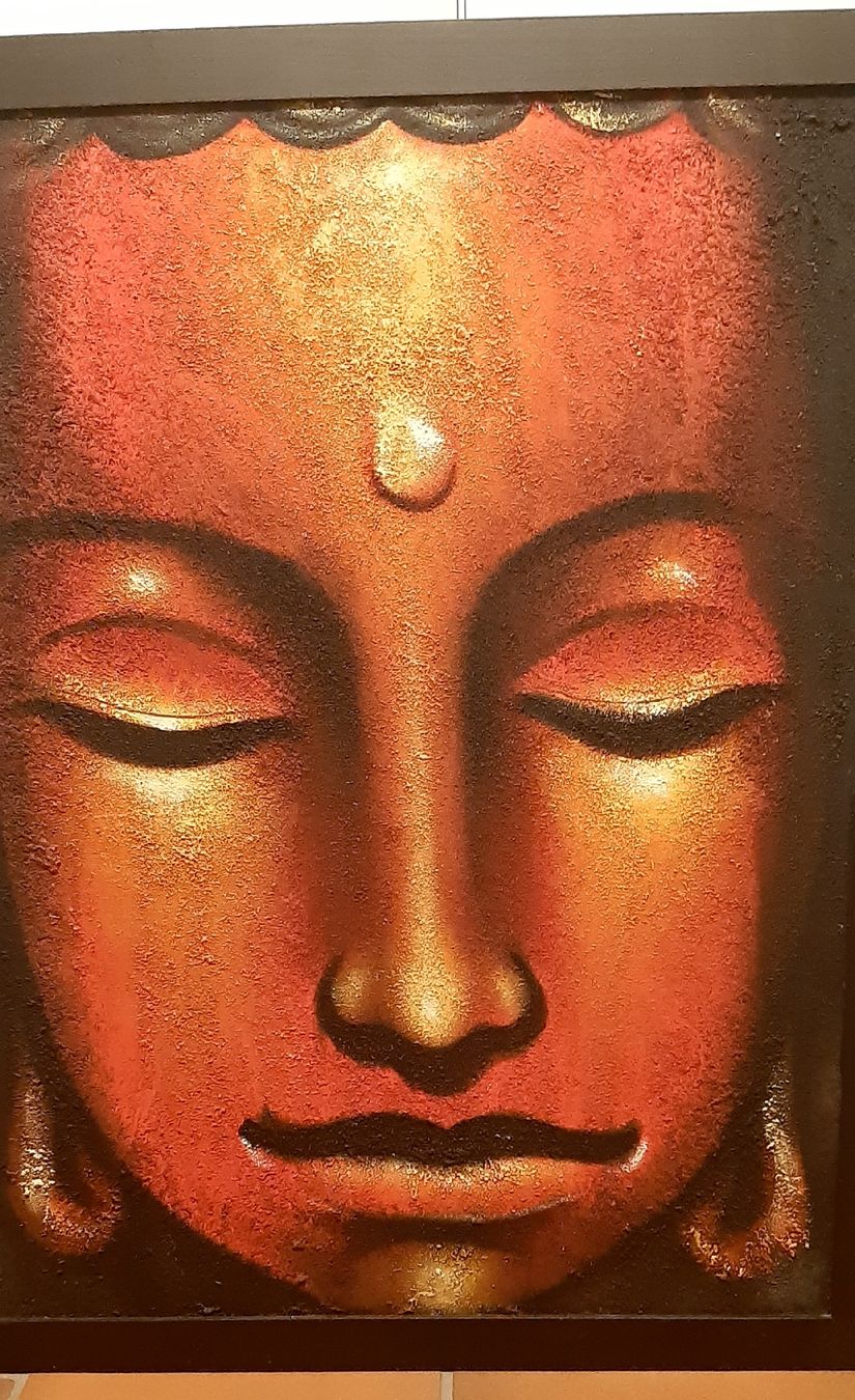 Dipinti: Grosses Buddha Bild  -  85 x 67 – Usato da Tagelswangen venduto da BrigittaC01 1