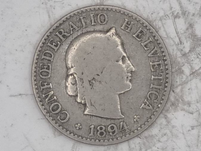 Alle Münzen: 5 rappen 1894 – Gebraucht aus Bure von chap981
