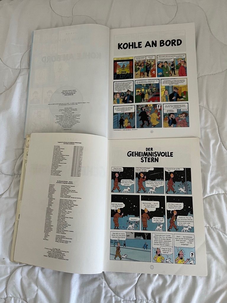 Fumetti: 4 Tim und Struppi Comics Konvolut – Usato da Steinach venduto da Momoco 1