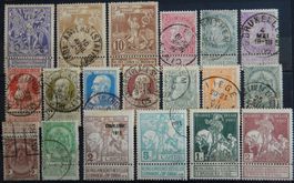 Belgien ex. Kat. 64-82 */gest. 1896/1911 Kat. 94 Euro