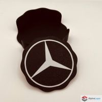 Mercedes Star Coaster 3D Printed Drink Mat