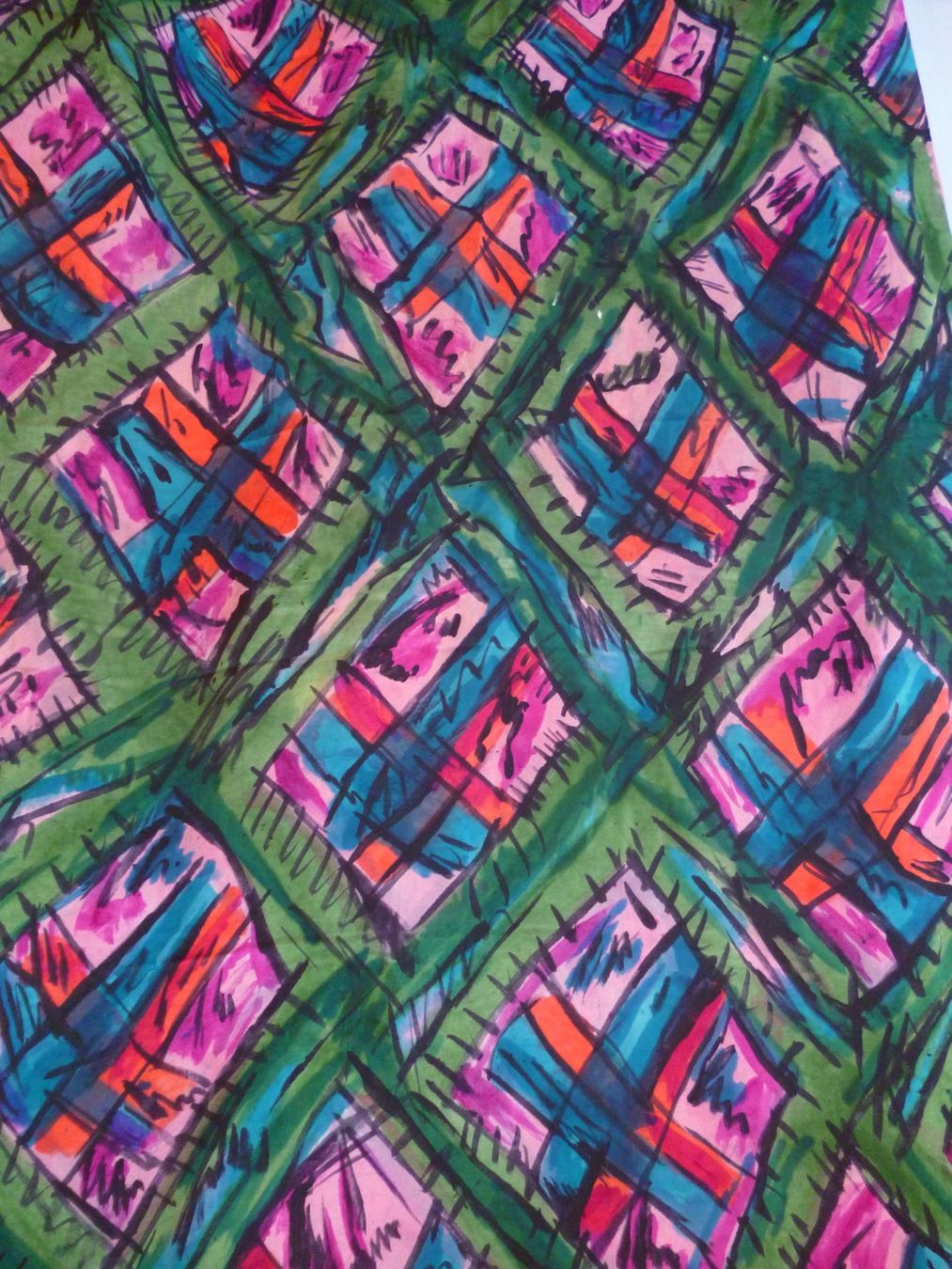 Foulard & Sciarpe: Echarpe en soie, pièce unique création Anna Cappeller – Usato da Montreux venduto da dodeskaden 1