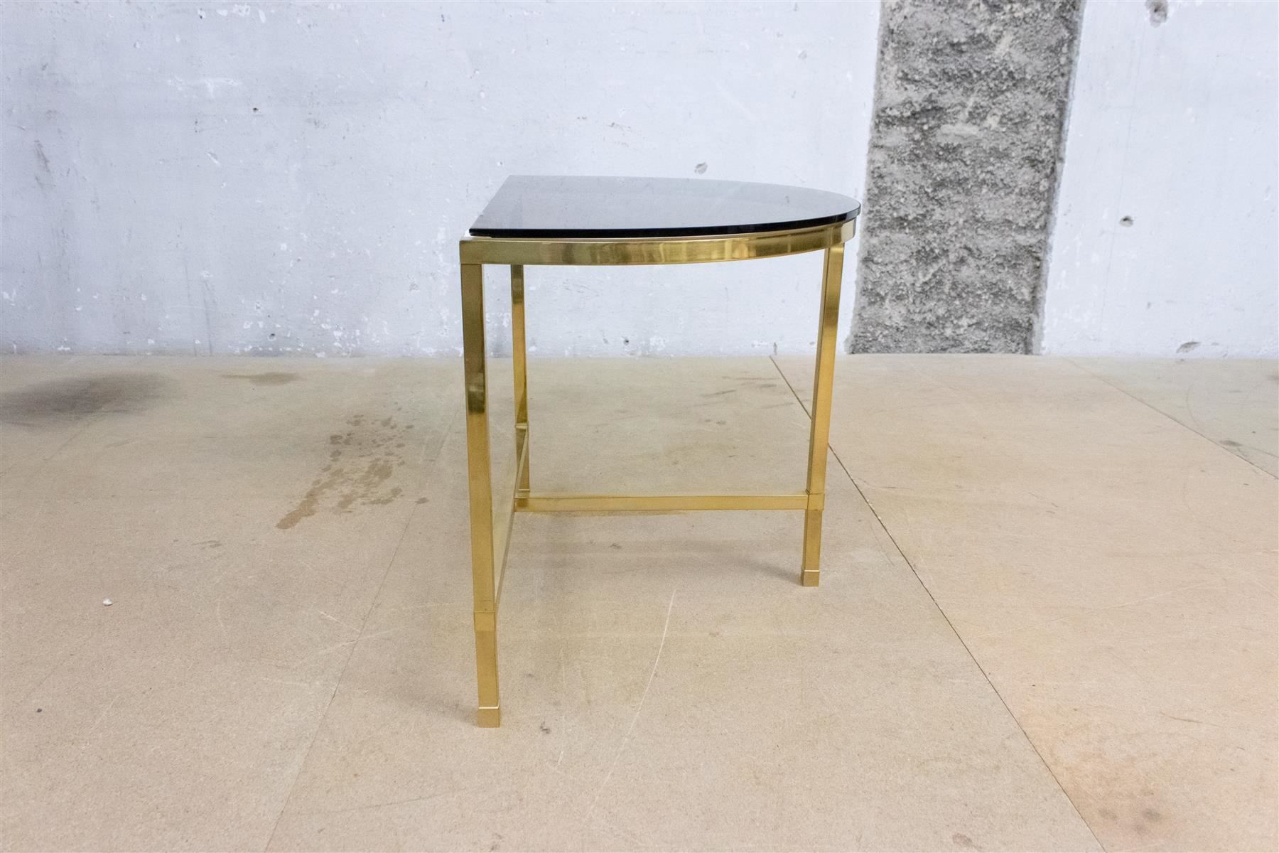 Tische: Halbrunder Beistelltisch / Salontisch mit Glasplatte – Gebraucht aus Zürich von ZuercherBrockenhaus 7