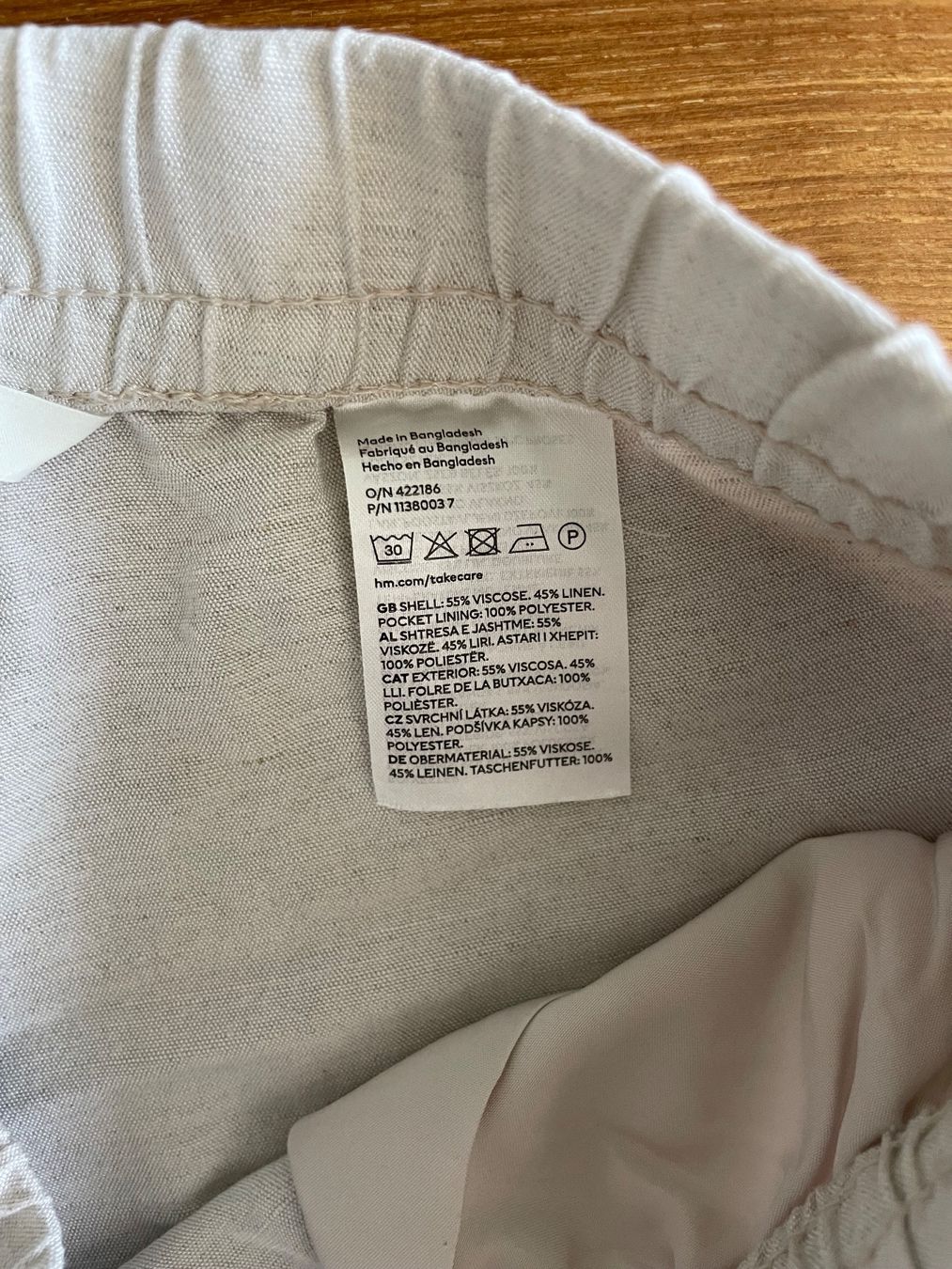 H&M Pantaloni: H&M Leinenhose Beige Gr. XS – Usato da Buchs SG venduto da VintageHomeCH 4