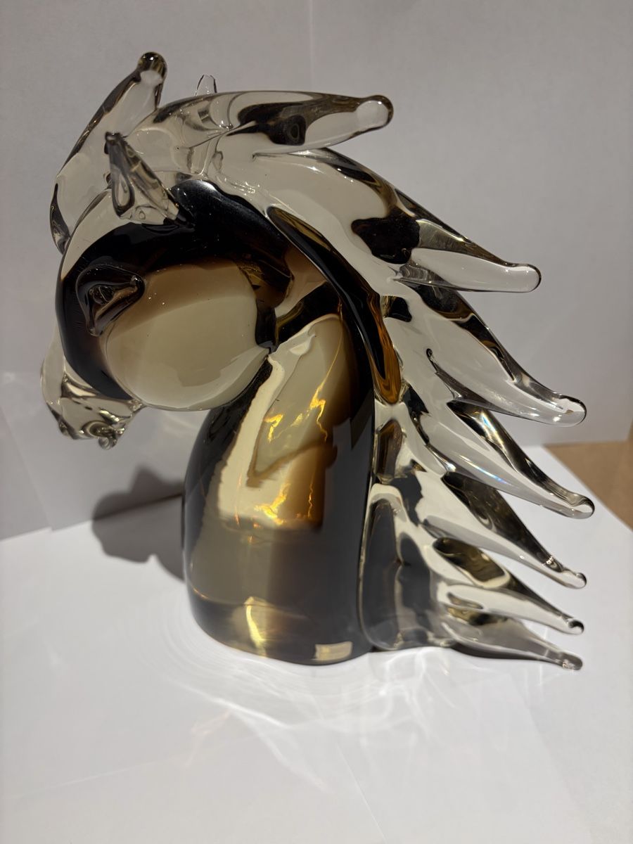Sculture & Statue: Tête de Cheval en verre Murano – Usato da Echallens venduto da leo_dk2d 1