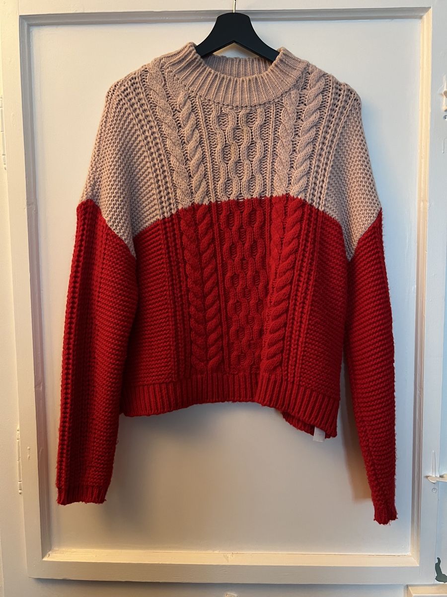 Maglioni & Felpe: Trendiger Strickpullover in Rot und Rosa, Grösse M – Usato da Fürstenau venduto da schneza