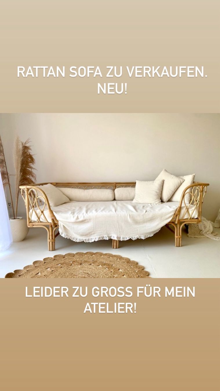 Sofas: Rattan Sofa kaum gebraucht – Gebraucht aus  von