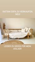 Rattan Sofa kaum gebraucht
