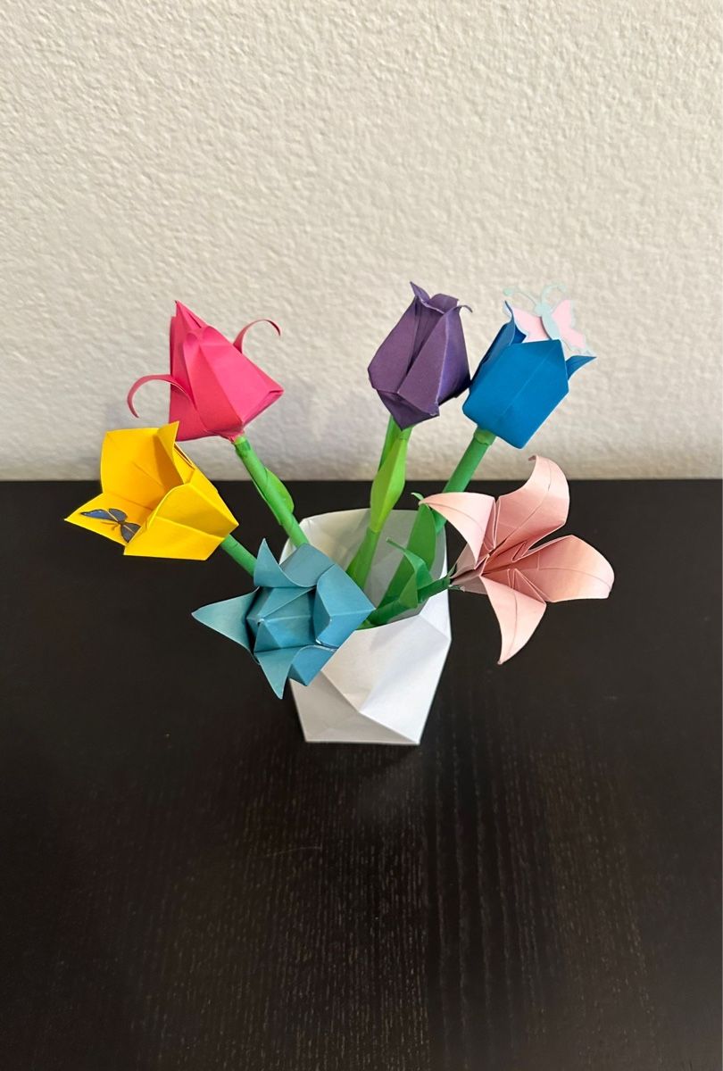 Tutte le decorazioni: Selbstgefaltete Blumen – Nuovo (secondo la descrizione) da Rodersdorf venduto da theysee