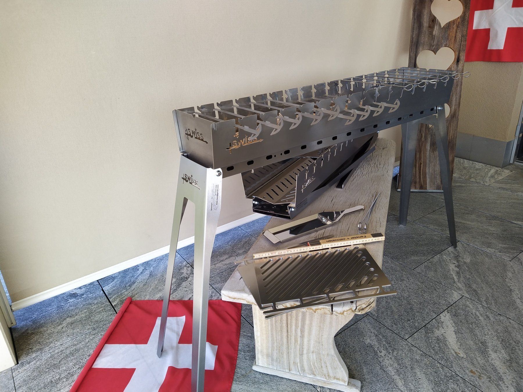 Grills: SWISS Spiessligrill Basispaket - nachhaltig & langlebig – Neu und originalverpackt aus Sempach von DussBe6204 4