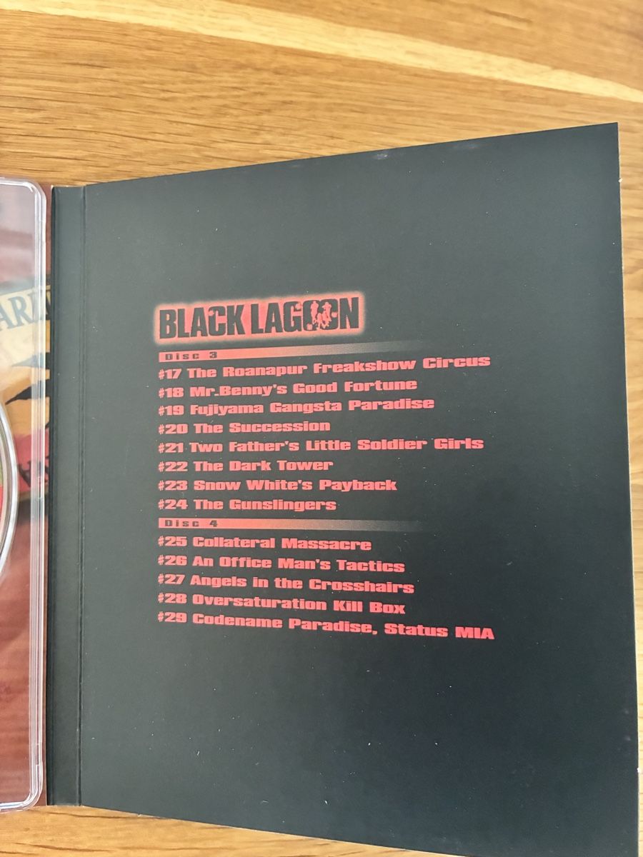 Tutti i DVDs: Black Lagoon Limited Complete Collection – Nuovo (secondo la descrizione) da Worben venduto da sil_n869 4