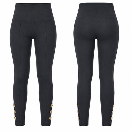 Legging MASCOT noir taille XL, boutons dorés