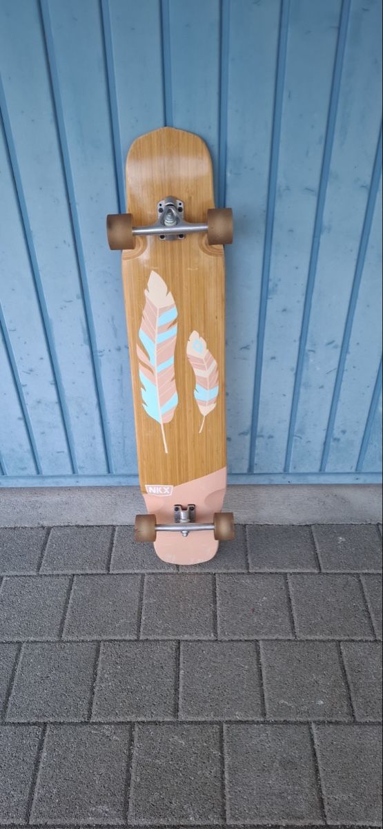 Skateboards: NKX Feather Dancer Longboard Pink – Usato da Theilingen venduto da Cykelnyckel