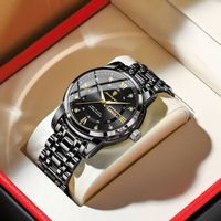 💛  Elegante Herren Uhr Dual Kalender inkl. Leucht Zeiger