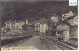 Finhaut - Quartier de la gare - animee