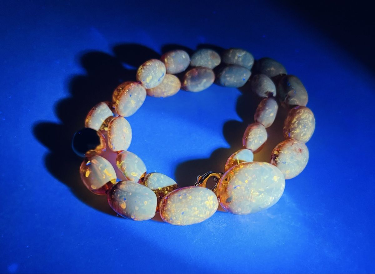 Catenine: Authentic Baltic Amber Necklace - Gold Plated Silver – Nuovo e nell'imballaggio originale da Rüschlikon venduto da ThereseJewelryDesign 4