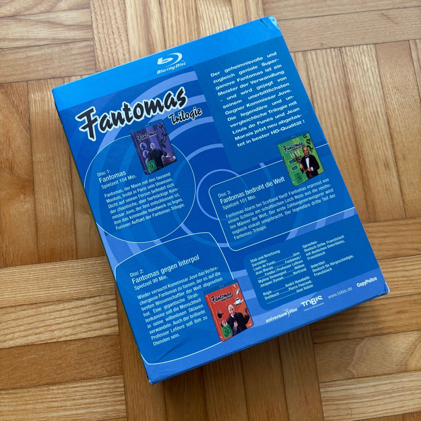Tutti i DVDs: Fantomas-Trilogie (Blu-ray, 3 Discs, DE-Version) NEU – Nuovo (secondo la descrizione) da Schaffhausen venduto da AMJoho 1