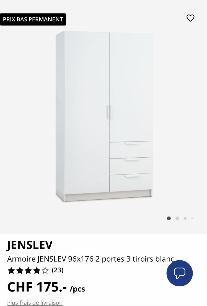 Armadi: Armoire JENSLEV Jysk – Usato da Rossemaison venduto da SZ_1291 3