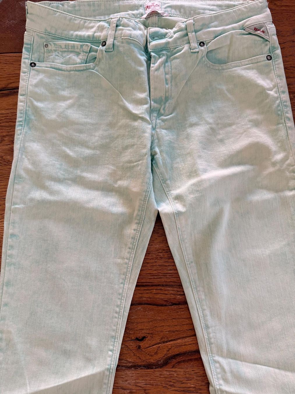 Replay Jeans: Replay Jeans : Hellgrün -Grösse 38 – Usato da Teufenthal AG venduto da MeineSchatztruhe