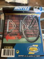 Velohalterung MOTTEZ Wandmontage silber neu / Fahrradständer