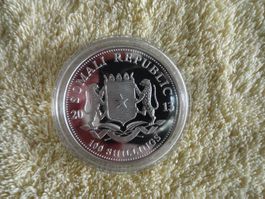 African Wildlife Elefant - Silbermünze 2013 - 1oz Ag 999