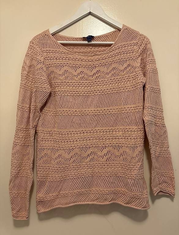 Tom Tailor Maglioni & Felpe: Gehäkelter Rosa Pullover – Usato da Baden venduto da Chrisenft