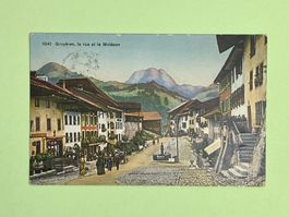 Gruyères - la rue et le Moléson