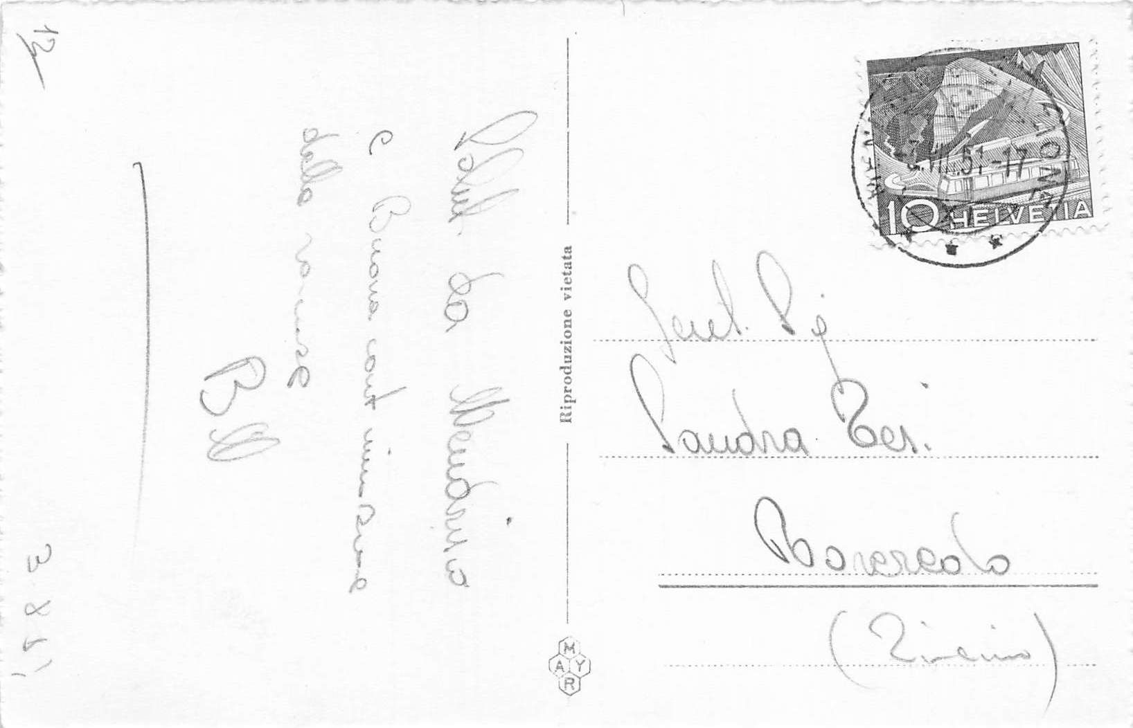 Cartoline postali: Mendrisio – Usato da Biasca venduto da Blenio71 1