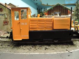 RhB Lok (Traktor) Eigenbau  nach Vorbild aus Messing