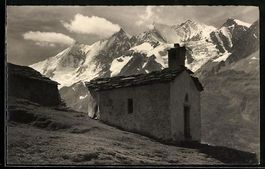 Saas-Grund, Triftalp, Bergkapelle mit Mi
