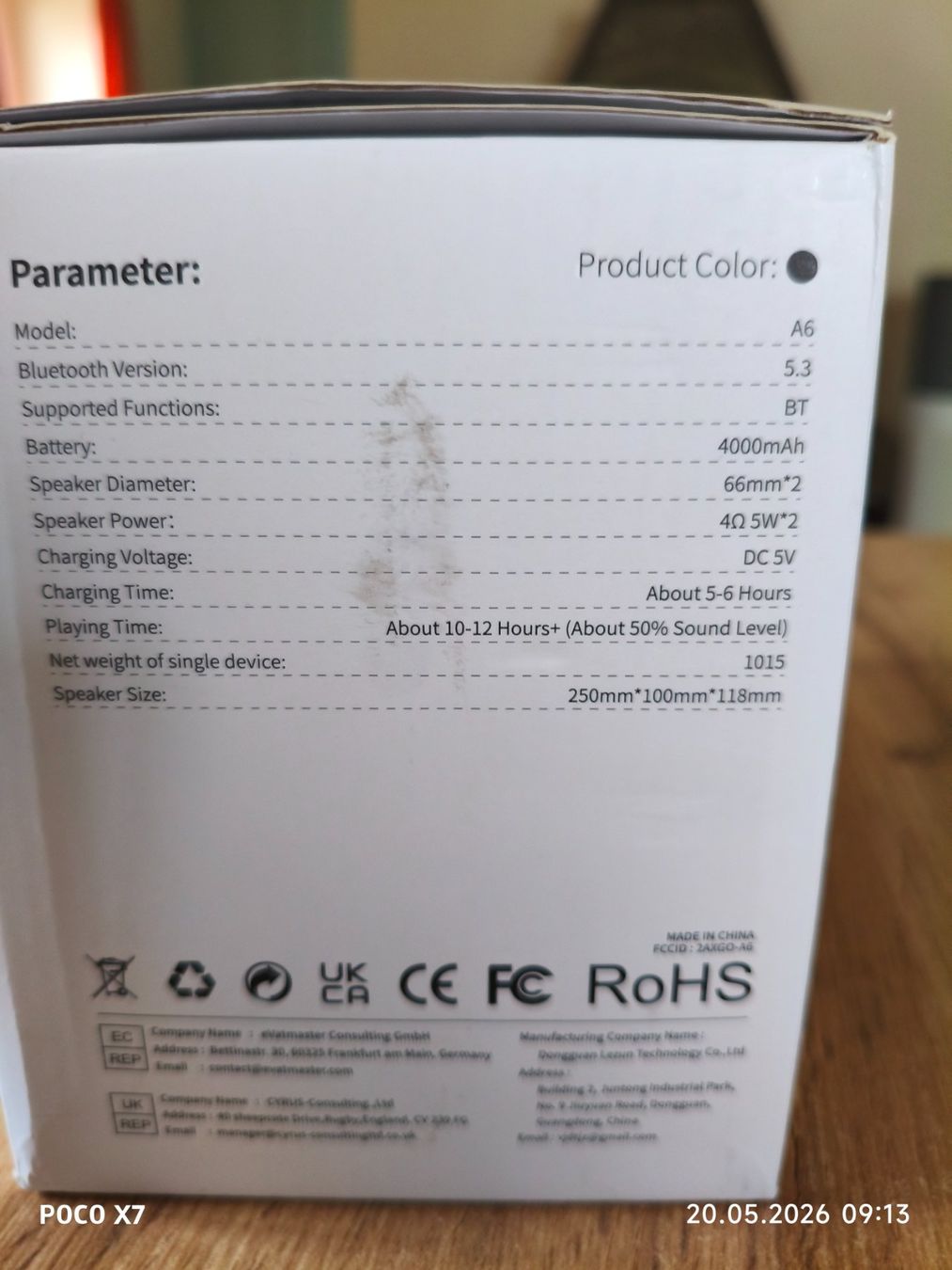 Lautsprecher: Neuwertiger Bluetooth Lautsprecher A6 – Gebraucht aus Hägglingen von BigJim1 2
