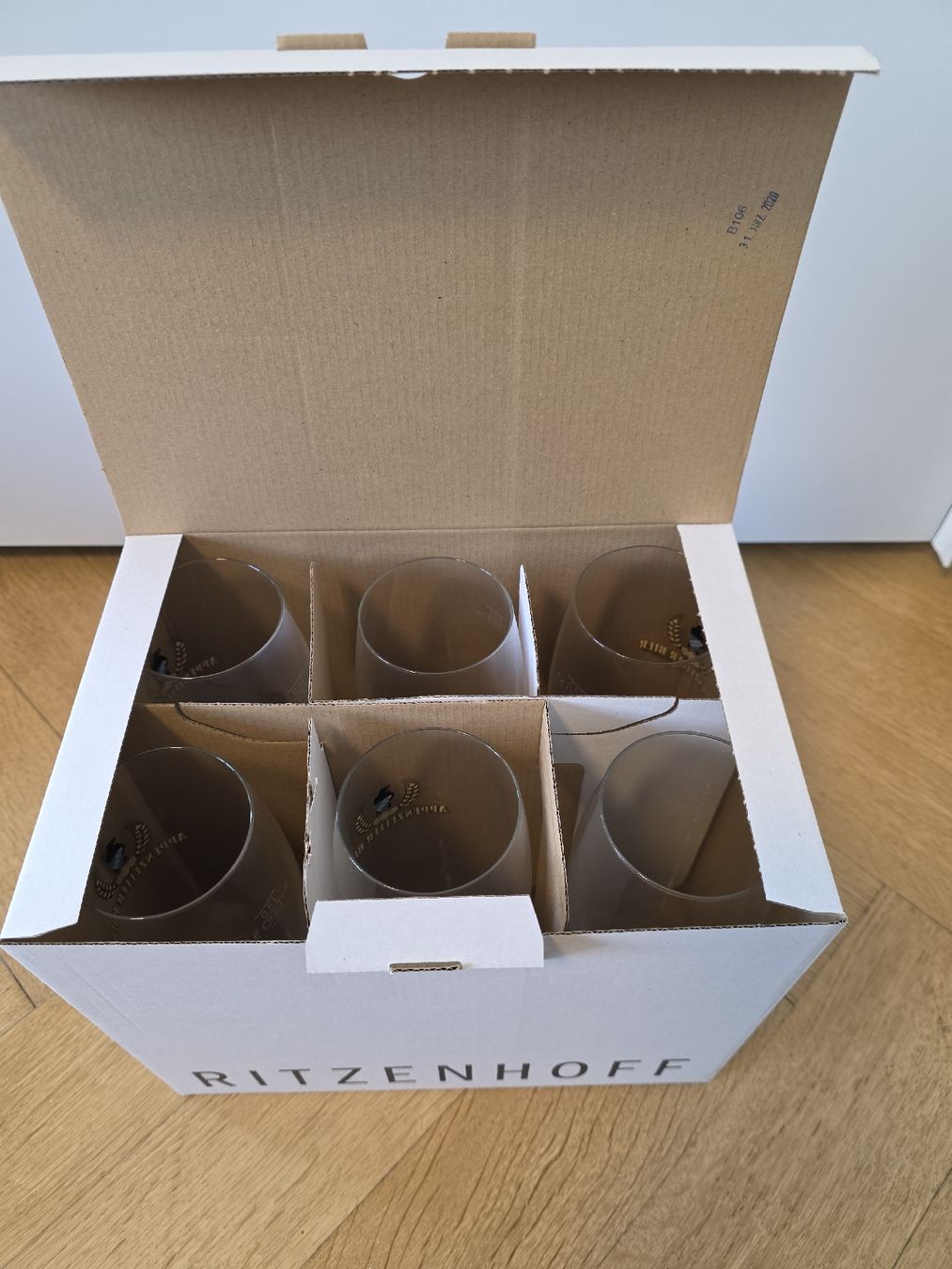Ritzenhoff Bicchieri: Appenzeller Bier Tulpe - 6 x 50cl – Nuovo e nell'imballaggio originale da Zürich venduto da lit_n7pb 1