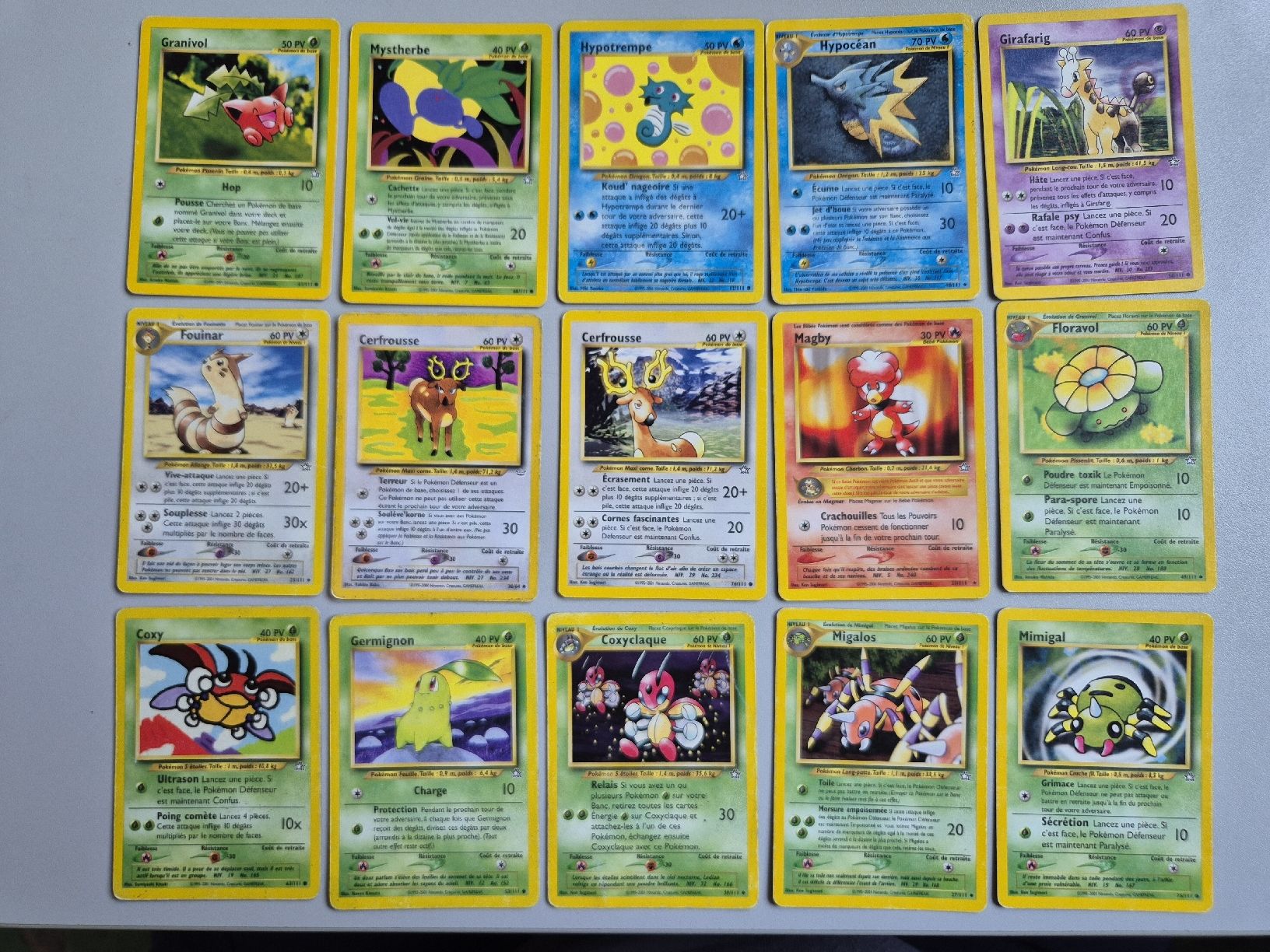 Pokémon Sammelbilder & Trading cards: Pokémon Neo Genesis français lot – Gebraucht aus Ursy von RetroBebar777
