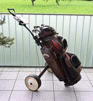 Golfbag Callaway mit Golfschläger und Trolley