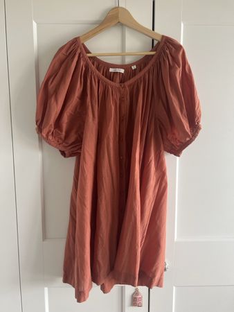 Dôen Kleid Koralle Grösse M Baumwolle/Viskose 52/48