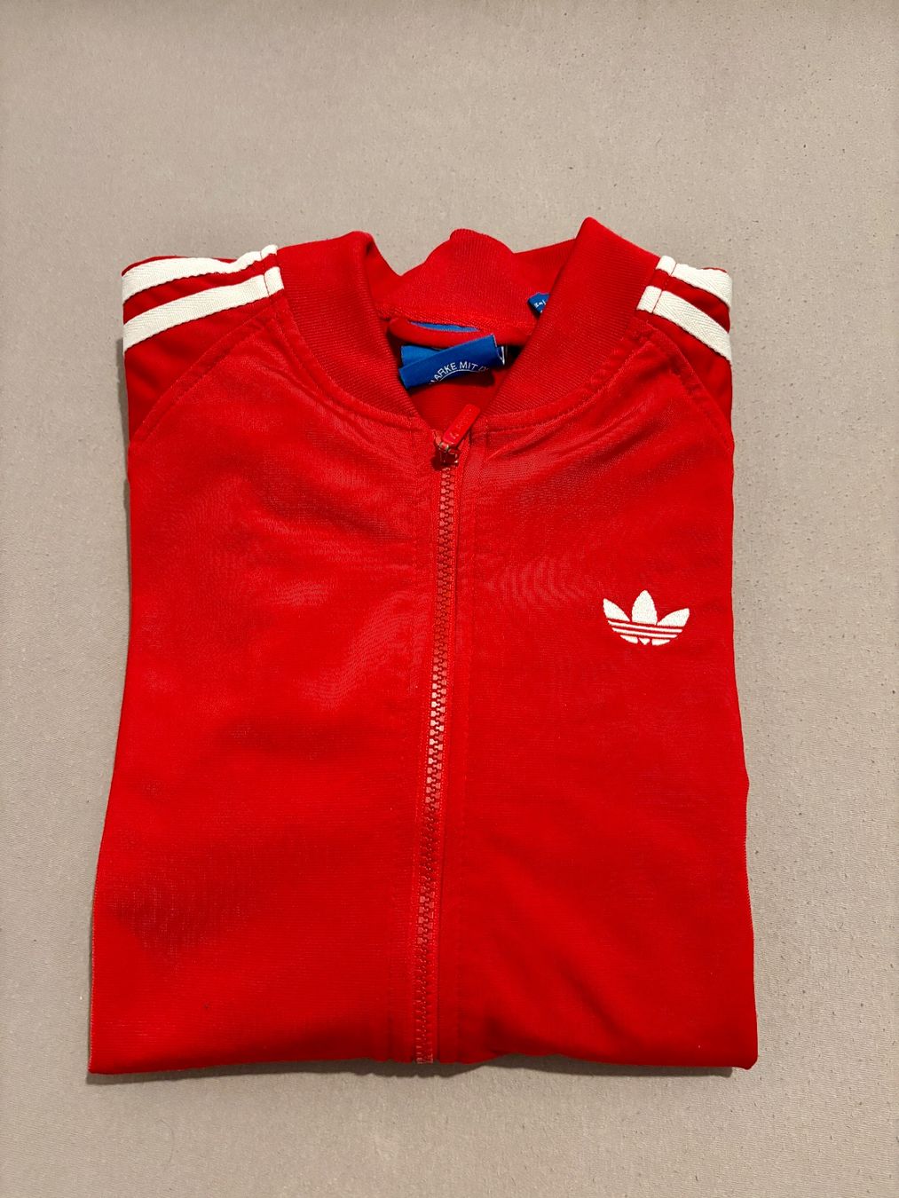 Adidas Giacche: Adidas Trainerjacke Rot Gr. M – Usato da Biberstein venduto da Slowdown1 1
