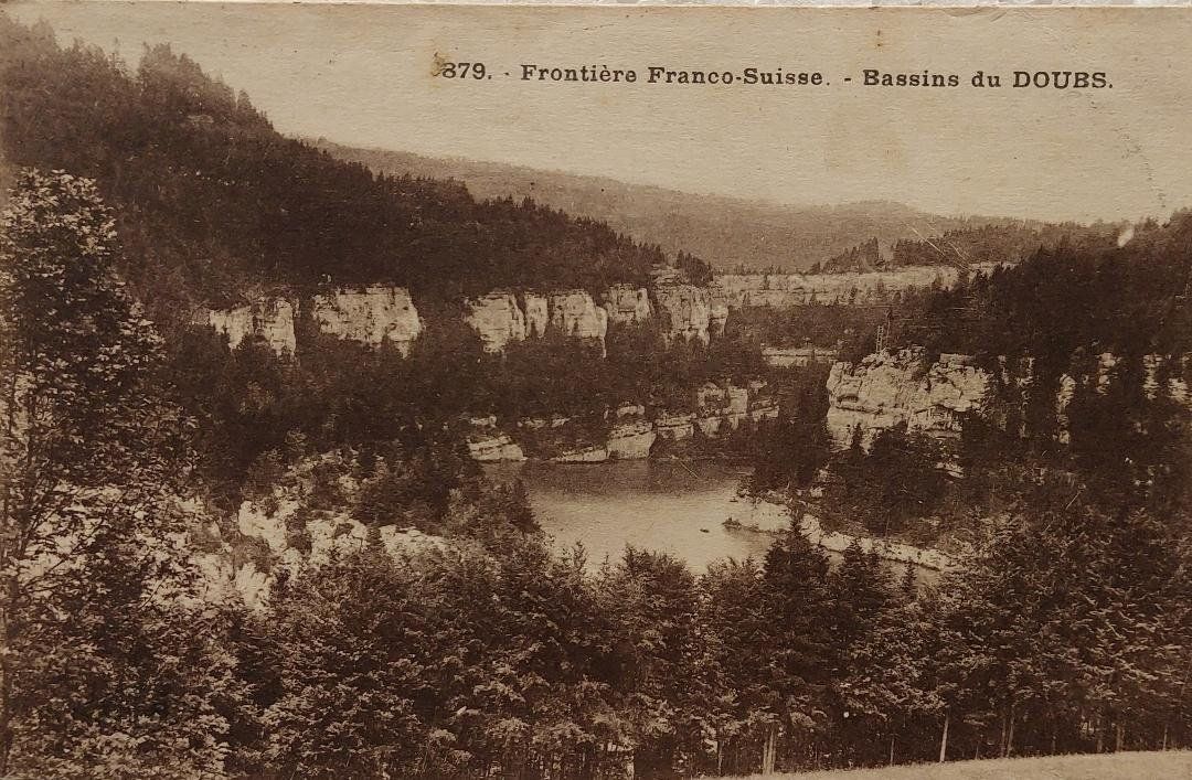 Cartoline postali: LES  BRENETS - Bassins du Doubs - 1927 – Usato da Delémont venduto da Domdom1