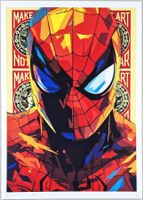 Death NYC Ltd Pop Art Druck "  MAKE ART NOT WAR Spiderman