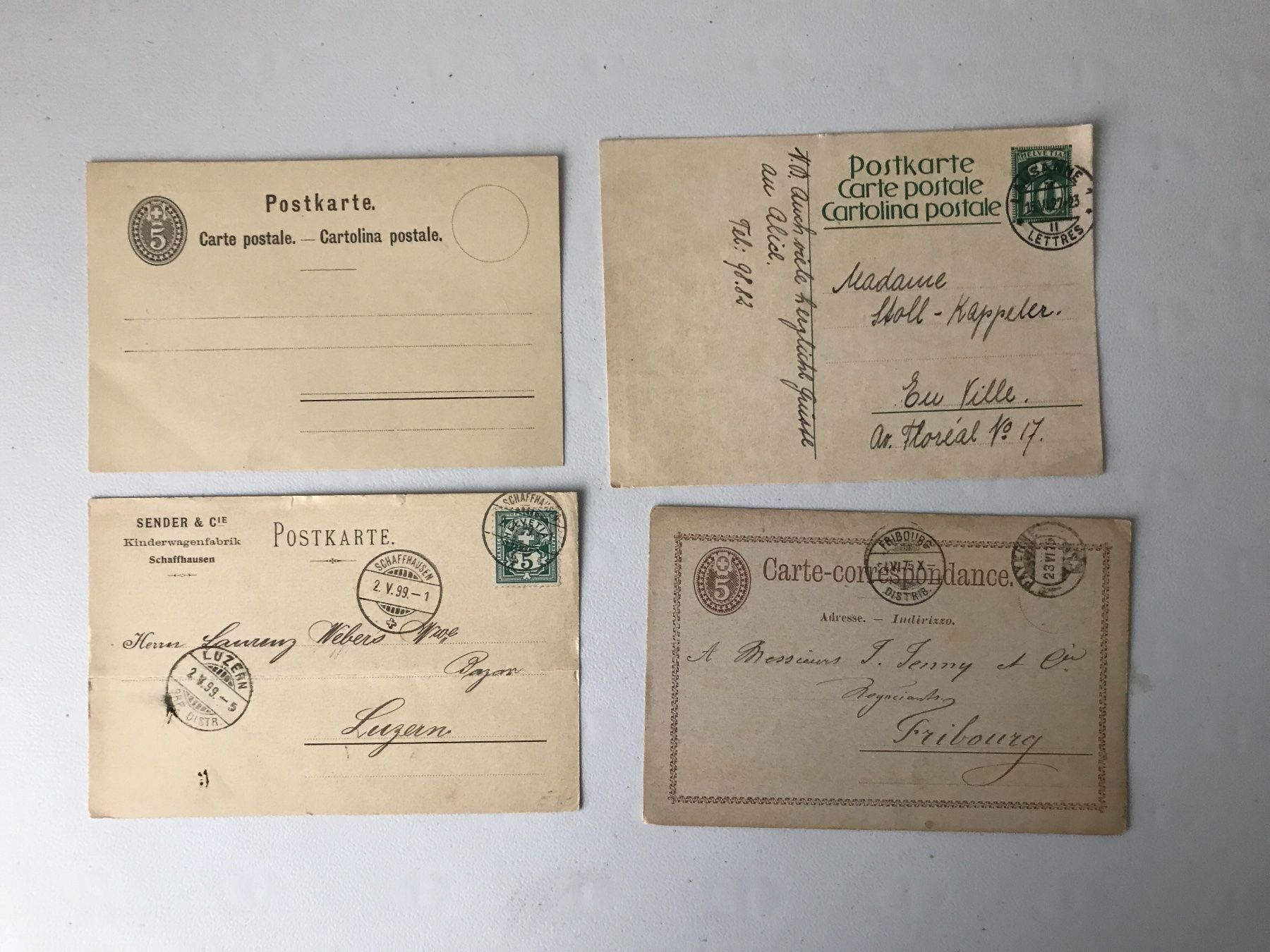 Cartoline postali: 10 alte Postkarten (600-4) – Usato da St.Gallen venduto da Bigdisch 1