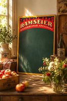 Vintage Ramseier Kreidetafel / Werbeschild