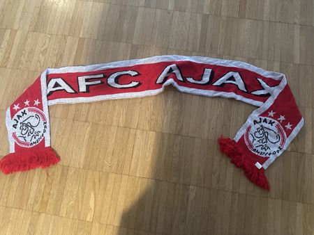 Vintage AFC Ajax Amsterdam Fussball Schal 