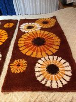 3er Set Selbstgeknüpfter Teppich (Noch nicht fertig) Läufer