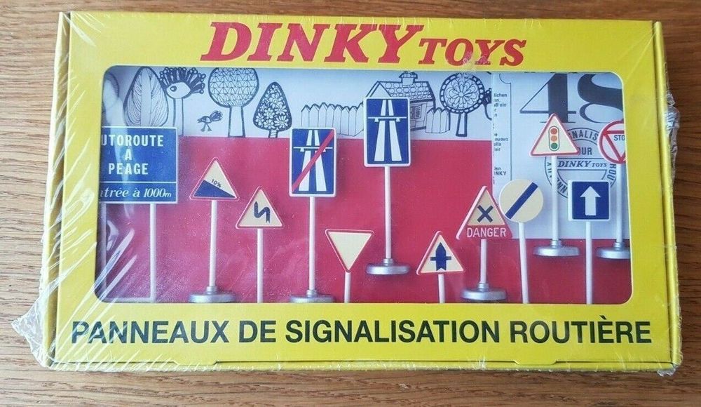 Miniature Dinky Toys N°41 - Panneaux De Signalisation - Réédition Atlas - Occasion