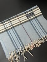 Écharpe Burberry tartan blue ciel