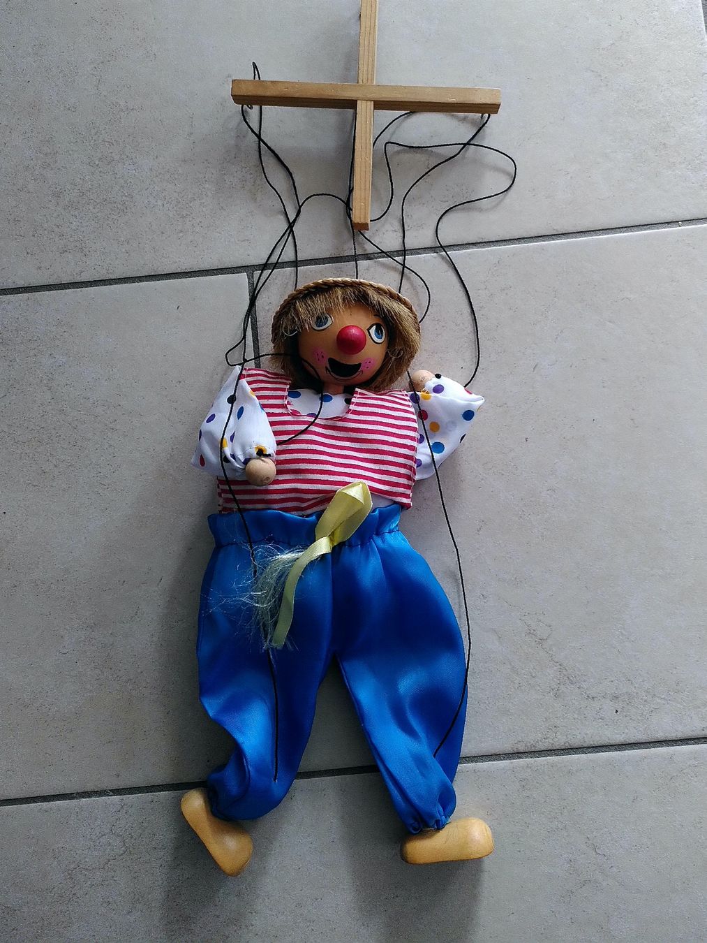 Bambole: BEWEGLICHE MOBILE PUPPE/FIGUR-CLOWN – Usato da Brugg AG venduto da olamim 2